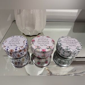 NWT Paddywax Set of Three Floral Scented Candles